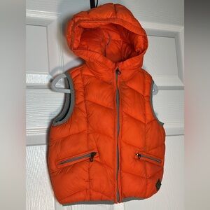Zara Vibrant Orange Puffer Vest